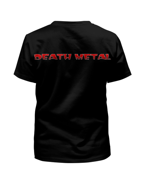 Заказать детскую футболку в Москве. Футболка с полной запечаткой для мальчиков Death Metal от Leichenwagen - готовые дизайны и нанесение принтов.