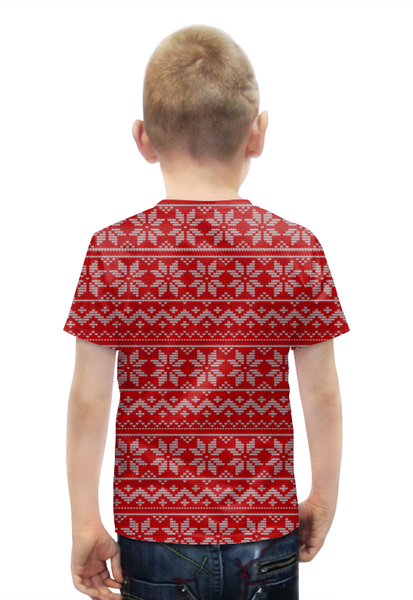 Заказать детскую футболку в Москве. Футболка с полной запечаткой для мальчиков Олени от panopticum - готовые дизайны и нанесение принтов.