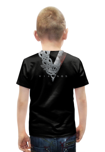 Заказать детскую футболку в Москве. Футболка с полной запечаткой для мальчиков Викинги от scrat29@yandex.ru - готовые дизайны и нанесение принтов.