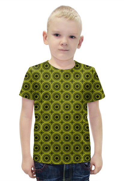 Заказать детскую футболку в Москве. Футболка с полной запечаткой для мальчиков Орнамент от gopotol - готовые дизайны и нанесение принтов.