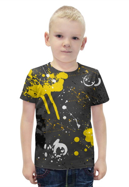 Заказать детскую футболку в Москве. Футболка с полной запечаткой для мальчиков Абстракция асфальт от Irinakn - готовые дизайны и нанесение принтов.