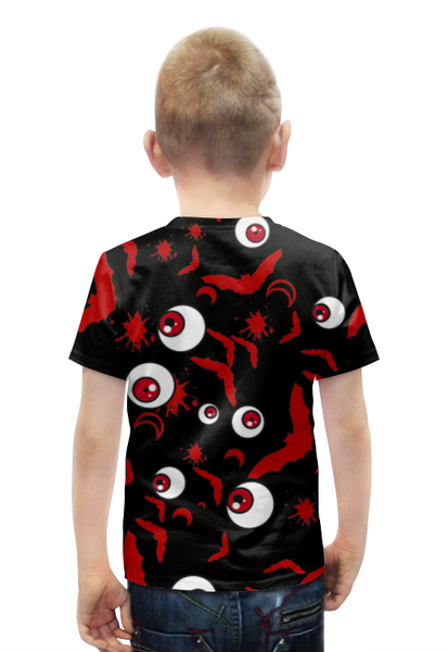 Заказать детскую футболку в Москве. Футболка с полной запечаткой для мальчиков Eyeball bat от Riyo  - готовые дизайны и нанесение принтов.