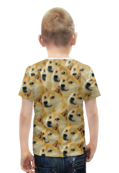 Заказать детскую футболку в Москве. Футболка с полной запечаткой для мальчиков Doge  от scoopysmith - готовые дизайны и нанесение принтов.