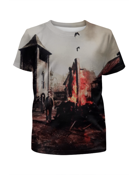 Заказать детскую футболку в Москве. Футболка с полной запечаткой для мальчиков Resident Evil 4 от  PRO_DESIGN - готовые дизайны и нанесение принтов.