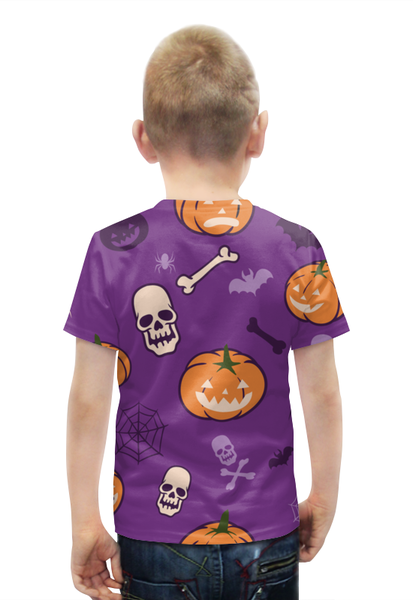Заказать детскую футболку в Москве. Футболка с полной запечаткой для мальчиков Halloween  от T-shirt print  - готовые дизайны и нанесение принтов.