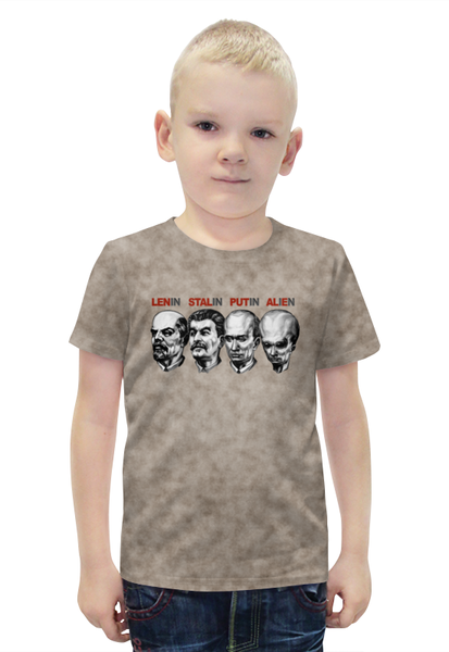Заказать детскую футболку в Москве. Футболка с полной запечаткой для мальчиков Лидеры от Leichenwagen - готовые дизайны и нанесение принтов.