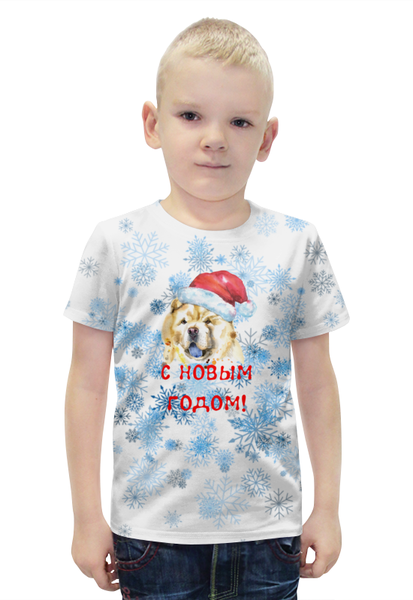 Заказать детскую футболку в Москве. Футболка с полной запечаткой для мальчиков  Собака от THE_NISE  - готовые дизайны и нанесение принтов.