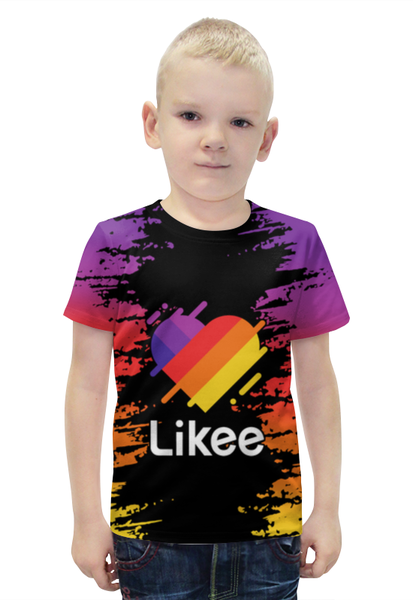 Заказать детскую футболку в Москве. Футболка с полной запечаткой для мальчиков Likee  от weeert - готовые дизайны и нанесение принтов.