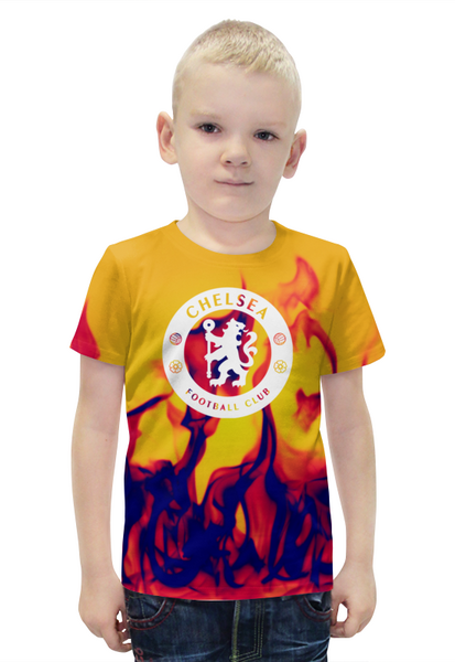 Заказать детскую футболку в Москве. Футболка с полной запечаткой для мальчиков Chelsea  от THE_NISE  - готовые дизайны и нанесение принтов.