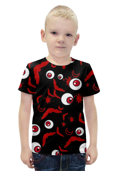 Заказать детскую футболку в Москве. Футболка с полной запечаткой для мальчиков Eyeball bat от Riyo  - готовые дизайны и нанесение принтов.