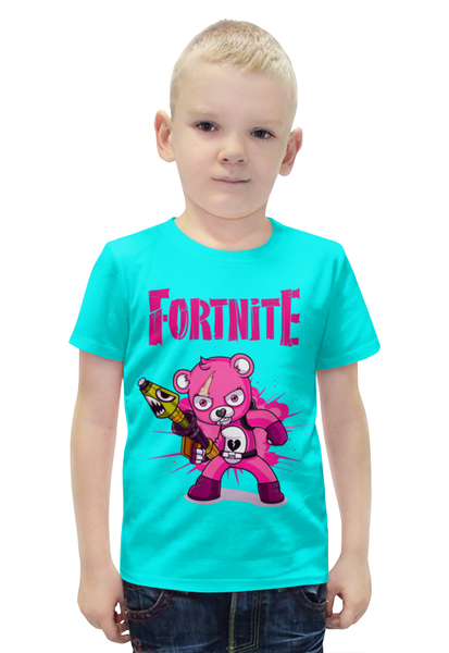 Заказать детскую футболку в Москве. Футболка с полной запечаткой для мальчиков Fortnite     от T-shirt print  - готовые дизайны и нанесение принтов.