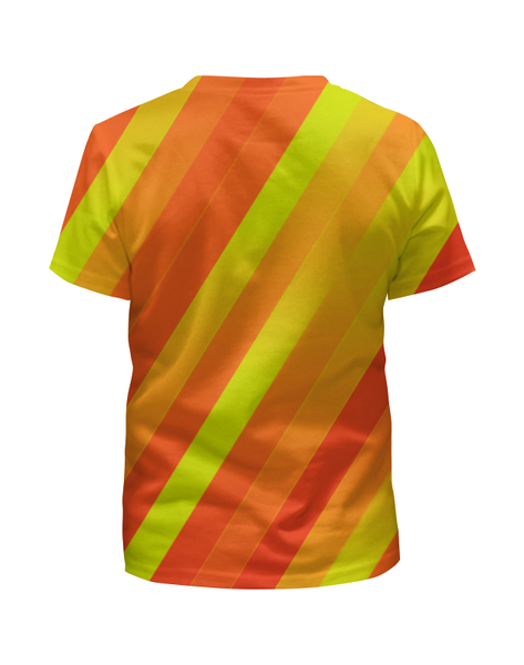 Заказать детскую футболку в Москве. Футболка с полной запечаткой для мальчиков Желто-оранжевые линии от THE_NISE  - готовые дизайны и нанесение принтов.