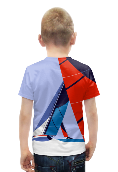 Заказать детскую футболку в Москве. Футболка с полной запечаткой для мальчиков Regatta от balden - готовые дизайны и нанесение принтов.