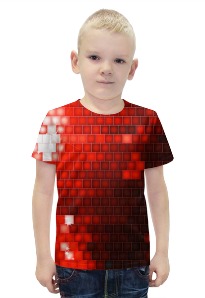 Заказать детскую футболку в Москве. Футболка с полной запечаткой для мальчиков графика от THE_NISE  - готовые дизайны и нанесение принтов.