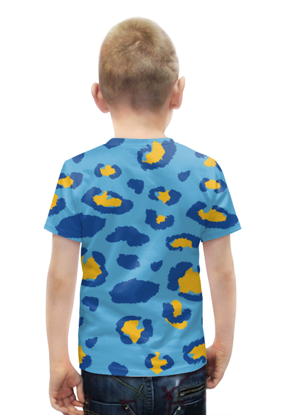 Заказать детскую футболку в Москве. Футболка с полной запечаткой для мальчиков Леопардовый от Yaroslava - готовые дизайны и нанесение принтов.