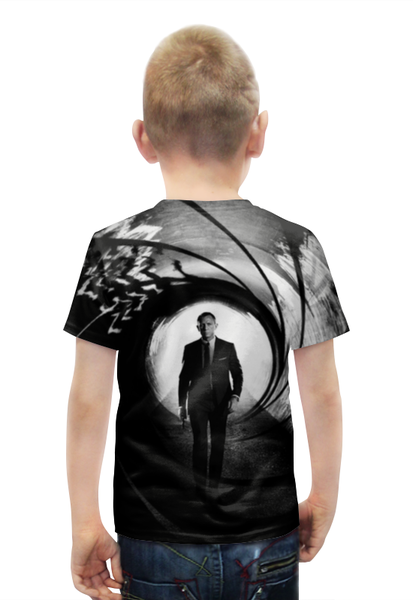 Заказать детскую футболку в Москве. Футболка с полной запечаткой для мальчиков Skyfall 007 от skynatural - готовые дизайны и нанесение принтов.