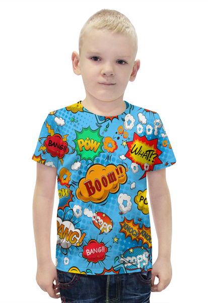 Заказать детскую футболку в Москве. Футболка с полной запечаткой для мальчиков Pop Art от THE_NISE  - готовые дизайны и нанесение принтов.