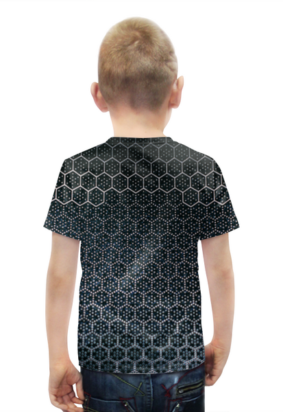 Заказать детскую футболку в Москве. Футболка с полной запечаткой для мальчиков Пчелиные соты от Alexander Mikhalkin - готовые дизайны и нанесение принтов.