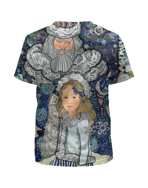 Заказать детскую футболку в Москве. Футболка с полной запечаткой для мальчиков дед мороз от Alexandra Belyavskaya - готовые дизайны и нанесение принтов.