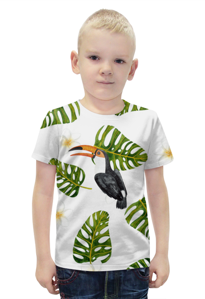 Заказать детскую футболку в Москве. Футболка с полной запечаткой для мальчиков тукан от THE_NISE  - готовые дизайны и нанесение принтов.