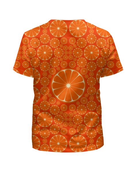 Заказать детскую футболку в Москве. Футболка с полной запечаткой для мальчиков Апельсины от gopotol - готовые дизайны и нанесение принтов.