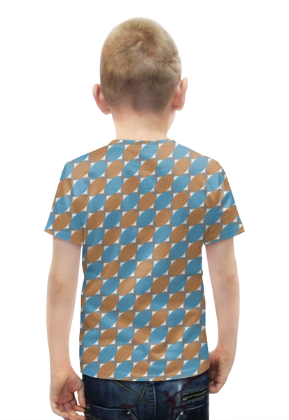 Заказать детскую футболку в Москве. Футболка с полной запечаткой для мальчиков Овальный узор от valezar - готовые дизайны и нанесение принтов.