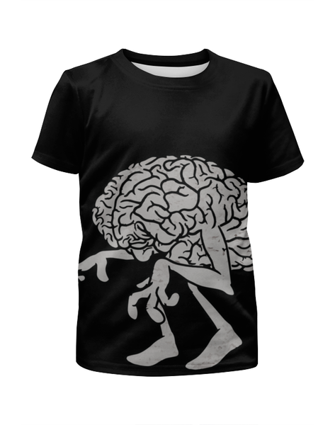 Заказать детскую футболку в Москве. Футболка с полной запечаткой для мальчиков BRAIN / Мозг от crash - готовые дизайны и нанесение принтов.