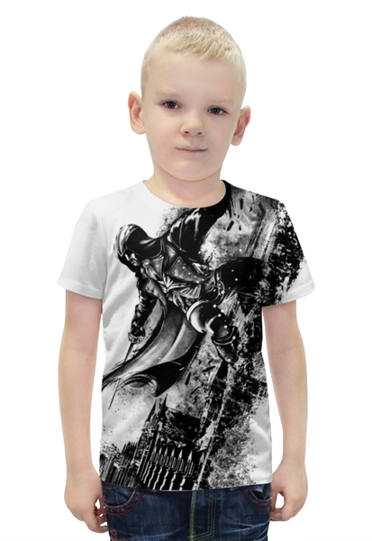Заказать детскую футболку в Москве. Футболка с полной запечаткой для мальчиков Кредо ассасина от printik - готовые дизайны и нанесение принтов.
