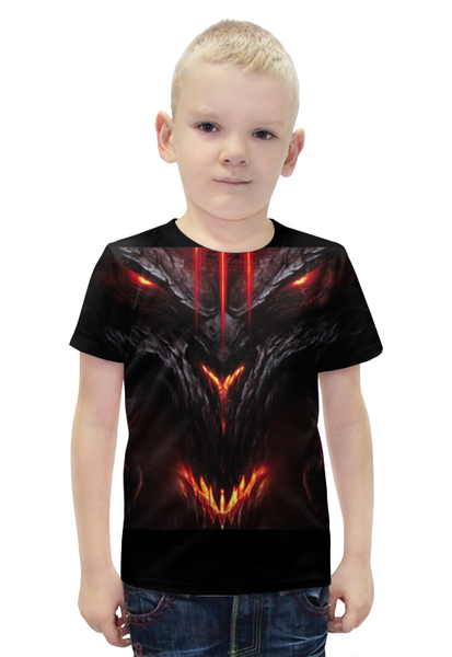 Заказать детскую футболку в Москве. Футболка с полной запечаткой для мальчиков Diablo 3 от scrat29@yandex.ru - готовые дизайны и нанесение принтов.