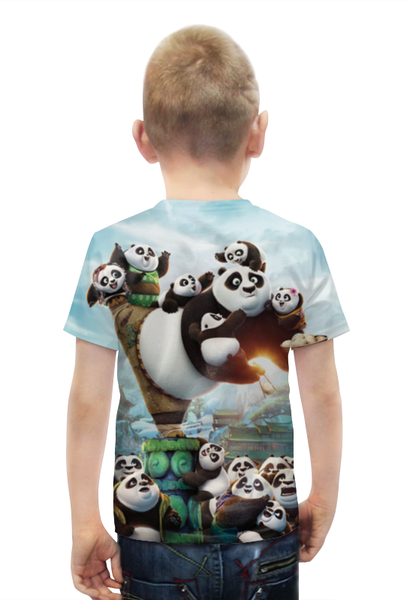Заказать детскую футболку в Москве. Футболка с полной запечаткой для мальчиков Кунг-Фу Панда от skynatural - готовые дизайны и нанесение принтов.