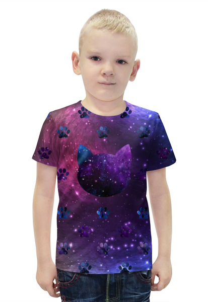 Заказать детскую футболку в Москве. Футболка с полной запечаткой для мальчиков   Космос от THE_NISE  - готовые дизайны и нанесение принтов.