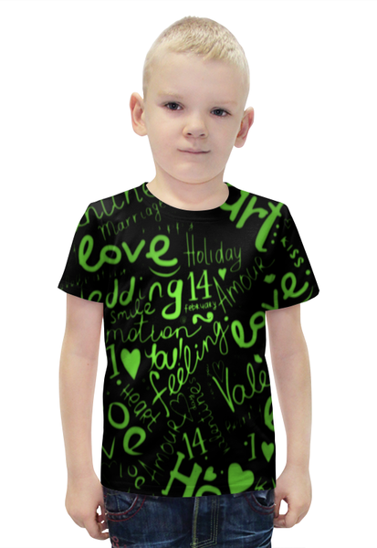 Заказать детскую футболку в Москве. Футболка с полной запечаткой для мальчиков Amour от THE_NISE  - готовые дизайны и нанесение принтов.