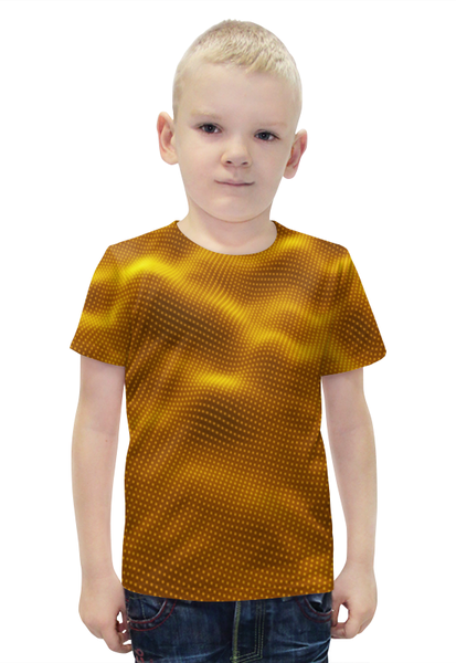 Заказать детскую футболку в Москве. Футболка с полной запечаткой для мальчиков Dynamic waves  от THE_NISE  - готовые дизайны и нанесение принтов.