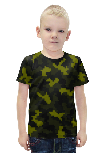 Заказать детскую футболку в Москве. Футболка с полной запечаткой для мальчиков camouflage color от THE_NISE  - готовые дизайны и нанесение принтов.