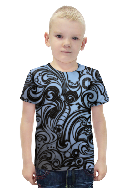Заказать детскую футболку в Москве. Футболка с полной запечаткой для мальчиков pattern от Niq=D - готовые дизайны и нанесение принтов.