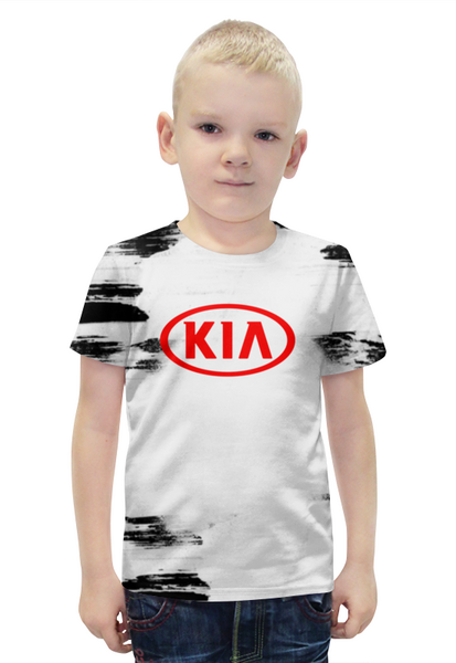 Заказать детскую футболку в Москве. Футболка с полной запечаткой для мальчиков   KIA авто от THE_NISE  - готовые дизайны и нанесение принтов.