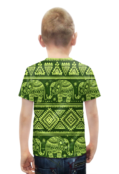 Заказать детскую футболку в Москве. Футболка с полной запечаткой для мальчиков Слоны от THE_NISE  - готовые дизайны и нанесение принтов.
