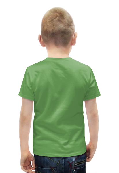 Заказать детскую футболку в Москве. Футболка с полной запечаткой для мальчиков Чингиз в траве от Овчаркина Лавка - готовые дизайны и нанесение принтов.