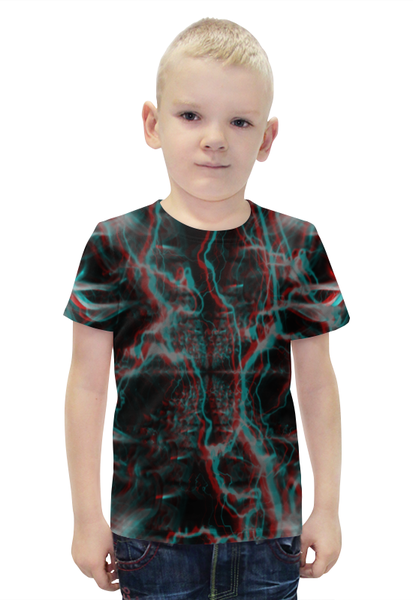 Заказать детскую футболку в Москве. Футболка с полной запечаткой для мальчиков Молния от THE_NISE  - готовые дизайны и нанесение принтов.