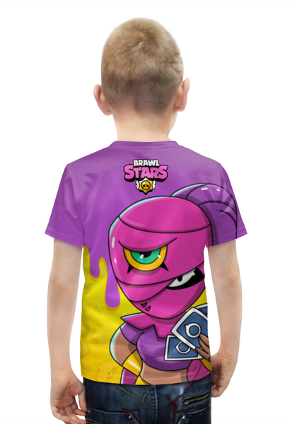 Заказать детскую футболку в Москве. Футболка с полной запечаткой для мальчиков BRAWL STARS TARA от geekbox - готовые дизайны и нанесение принтов.