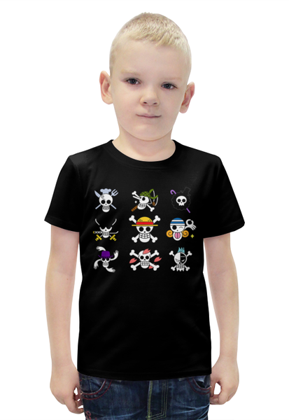 Заказать детскую футболку в Москве. Футболка с полной запечаткой для мальчиков Черепа от T-shirt print  - готовые дизайны и нанесение принтов.