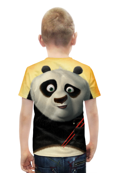 Заказать детскую футболку в Москве. Футболка с полной запечаткой для мальчиков Кунг-Фу Панда от skynatural - готовые дизайны и нанесение принтов.