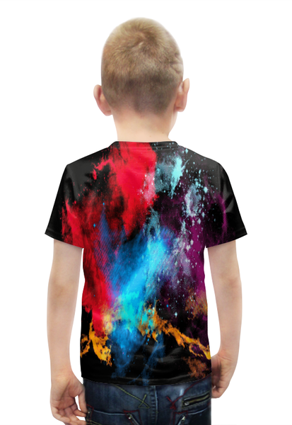 Заказать детскую футболку в Москве. Футболка с полной запечаткой для мальчиков Взрыв красок от THE_NISE  - готовые дизайны и нанесение принтов.