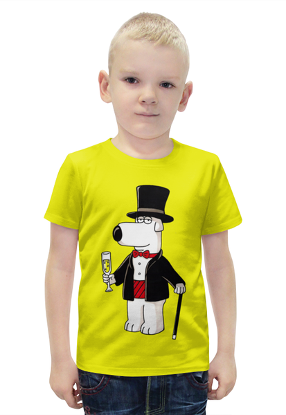 Заказать детскую футболку в Москве. Футболка с полной запечаткой для мальчиков Брайн Гриффин от T-shirt print  - готовые дизайны и нанесение принтов.