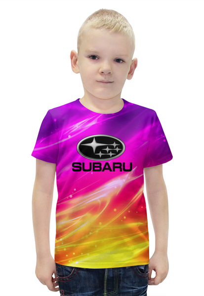 Заказать детскую футболку в Москве. Футболка с полной запечаткой для мальчиков Subaru от THE_NISE  - готовые дизайны и нанесение принтов.
