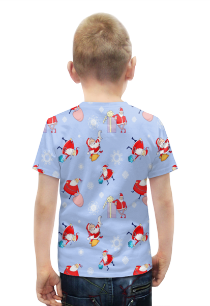 Заказать детскую футболку в Москве. Футболка с полной запечаткой для мальчиков Дед мороз от THE_NISE  - готовые дизайны и нанесение принтов.
