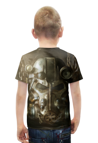 Заказать детскую футболку в Москве. Футболка с полной запечаткой для мальчиков Fallout 4 от CoolDesign - готовые дизайны и нанесение принтов.