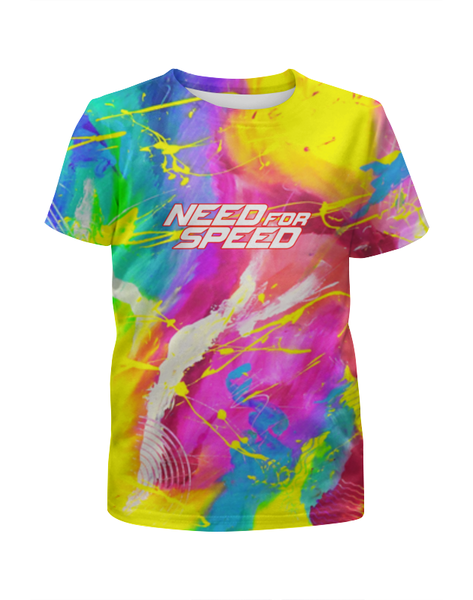 Заказать детскую футболку в Москве. Футболка с полной запечаткой для мальчиков Need for Speed от THE_NISE  - готовые дизайны и нанесение принтов.