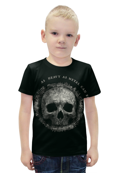 Заказать детскую футболку в Москве. Футболка с полной запечаткой для мальчиков Heavy Metal Art от Leichenwagen - готовые дизайны и нанесение принтов.