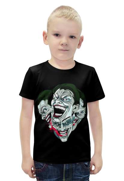 Заказать детскую футболку в Москве. Футболка с полной запечаткой для мальчиков Джокеры от ПРИНТЫ ПЕЧАТЬ  - готовые дизайны и нанесение принтов.